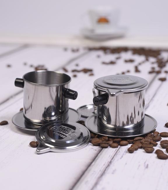 Filtru Phin Vietnamez-Dispozitiv Traditional din Inox Pentru Prepararea Cafelei - imagine 2