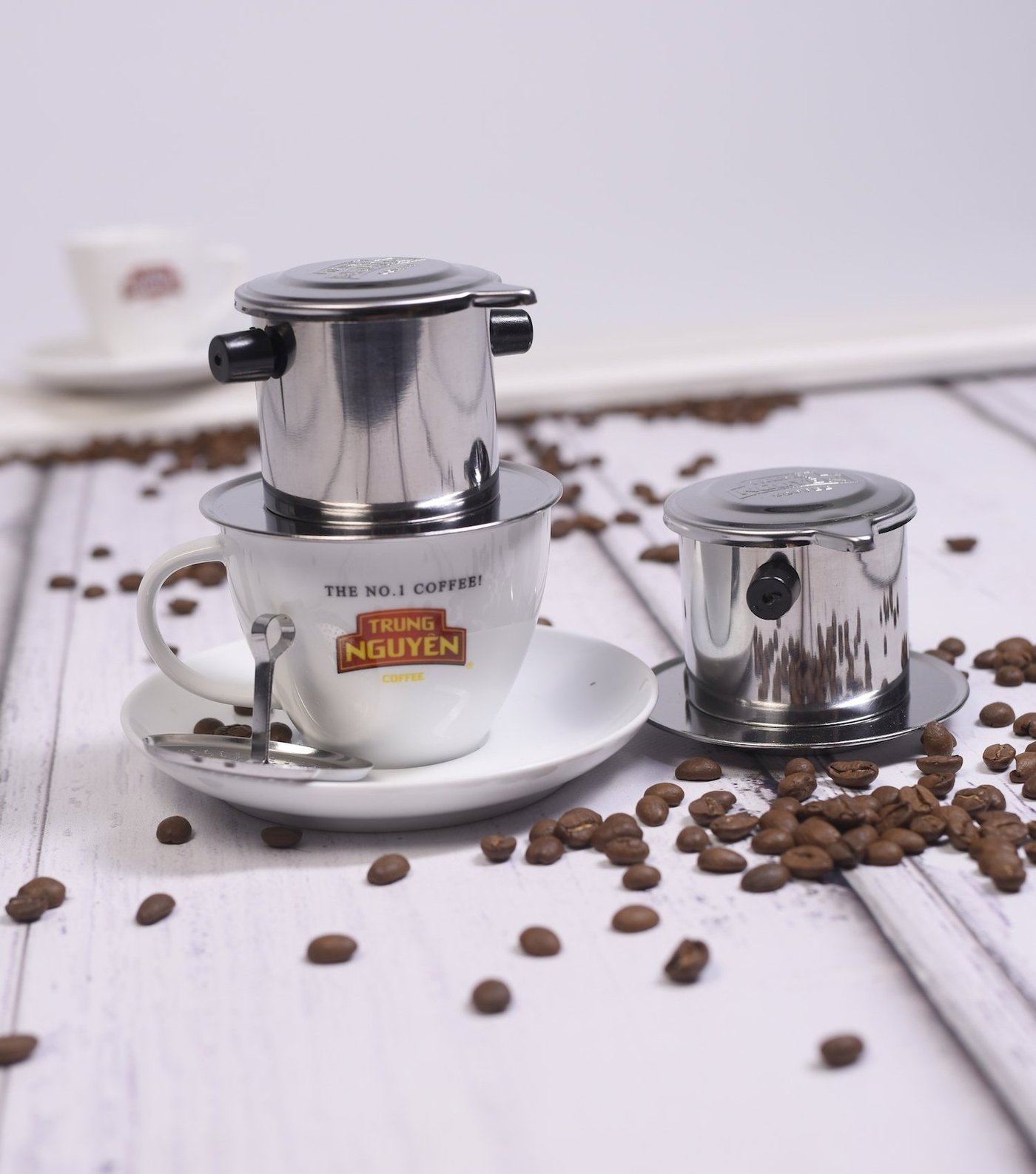 Filtru Phin Vietnamez-Dispozitiv Traditional din Inox Pentru Prepararea Cafelei - imagine 3